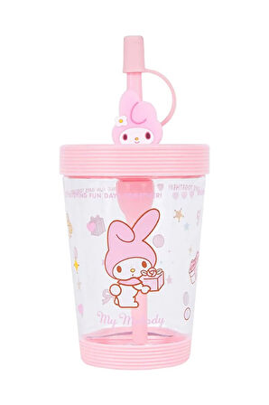 Sanrio Lisanslı Pipetli Plastik Şişe (535ml) - My Melody