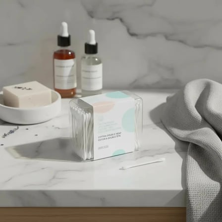 Miniso Lisanslı Doğal Pamuklu Kulak Çubuğu – Kağıt Saplı Premium Hijyen Seti