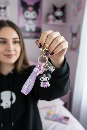 Sanrio Lisanslı Arkadaş Serisi Anahtarlık – Şık Ve Dayanıklı Çanta Aksesuarı 5,5 Cm