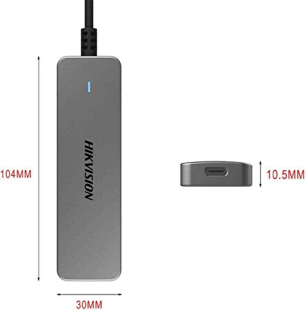 HIKVISION USB Hub 3.0 Usb Çoklayıcı 4in1 Dizüstü ve Bilgisayar PC Kullanımı için USB 3.0 Type-C Güç Çıkışlı DS401 (4 Port 3.0 Usb Çoklayıcı)