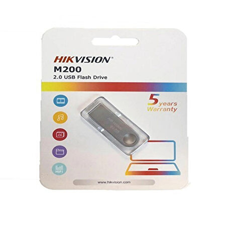 Hikvision 64GB USB2.0 HS-USB-M200/64G Metal Flash Bellek