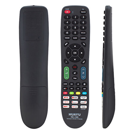 HUAYU RM-L1688 (V-1014S) NETFLIX-YOUTUBE-PRIME VIDEO-GOOGLE PLAY TUŞLU LCD LED TV UNIVERSAL KUMANDA