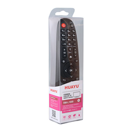 HUAYU KL RM-L1888 LG NETFLIX-PRIME VIDEO-RAKUTEN TV-DISNEY+ TUŞLU UNIVERSAL LCD LED TV KUMANDA