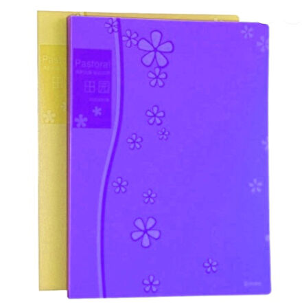 Smato Sunum Dosyası 20Li Çiçek Desenli Mor