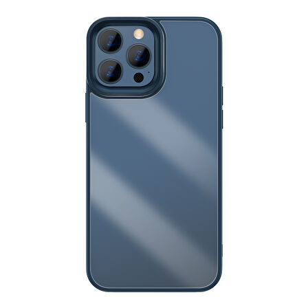 Baseus Crystal iPh 13 Pro Max Kılıf Mavi