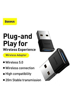 Ba04 Wireless Bluetooth 5.0 Receiver Adaptör Siyah