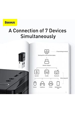 Ba04 Wireless Bluetooth 5.0 Receiver Adaptör Siyah