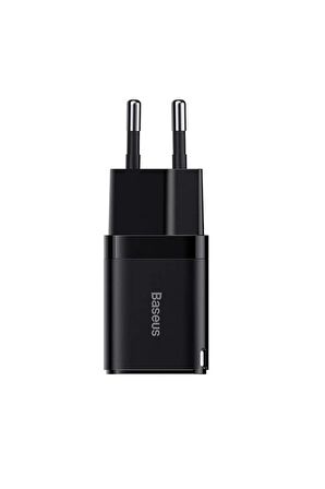 Baseus GaN3 Type-C 30 Watt Hızlı Şarj Aleti Siyah