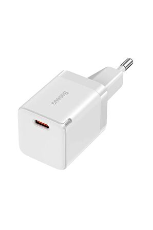 Baseus GaN3 30 Watt Hızlı Şarj Aleti Beyaz