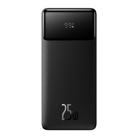 Baseus Bipo W 25 W 20000 mAh Hızlı Şarj Powerbank Siyah 