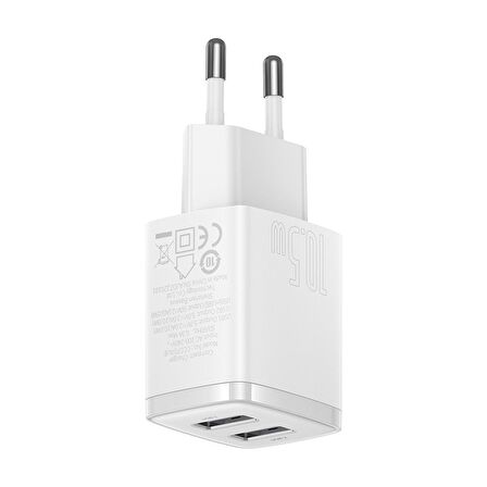 Baseus 10.5 Watt Hızlı Şarj Aleti Beyaz