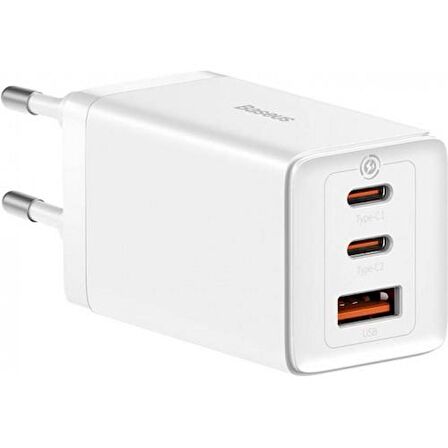 Baseus GaN5 Pro Type-C 65 Watt Hızlı Şarj Aleti Beyaz