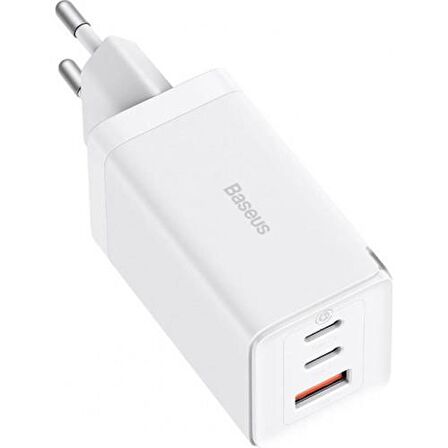 Baseus GaN5 Pro Type-C 65 Watt Hızlı Şarj Aleti Beyaz