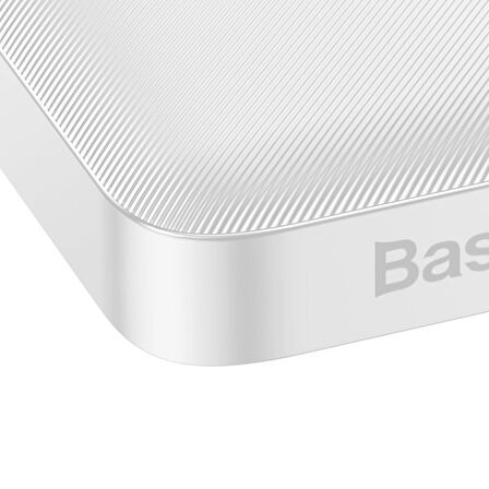 Baseus Bipo W Overseas Edition 10000 mAh Hızlı Şarj Powerbank Beyaz 