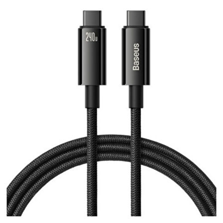 Baseus Tungsten Gold 240W Type-C toType-C 1m Hızlı Şarj & Veri Kablosu