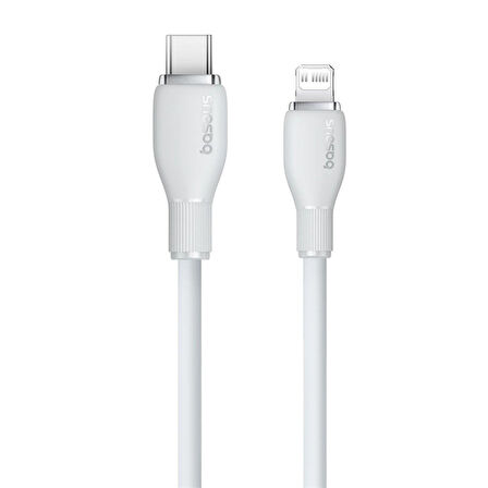 Baseus Pudding Hızlı Şarj Özellikli Type-C to Lightning 20W Kablo 1.2 M Beyaz
