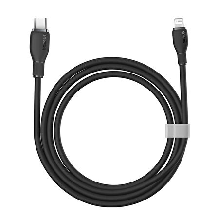 Baseus Pudding Hızlı Şarj Özellikli Type-C to Lightning 20W Kablo 1.2 M Siyah