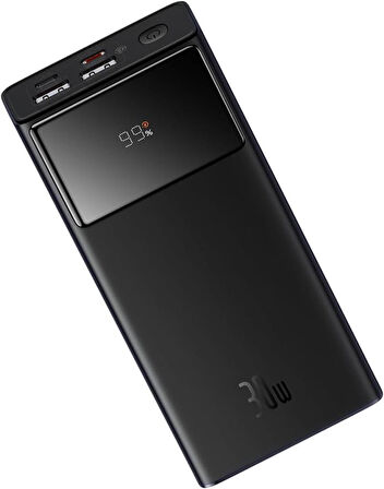 Baseus Star Lord 30 W Siyah 10000 mAh Hızlı Şarj Powerbank Teşhir