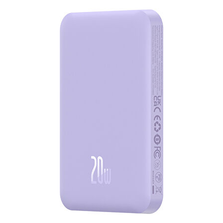 Baseus Magsafe Mini Kablosuz 5000 mAh 20W PowerBank - Mor