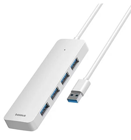 Baseus UltraJoy 4-Port USB HUB USB Çoğaltıcı 50cm Beyaz