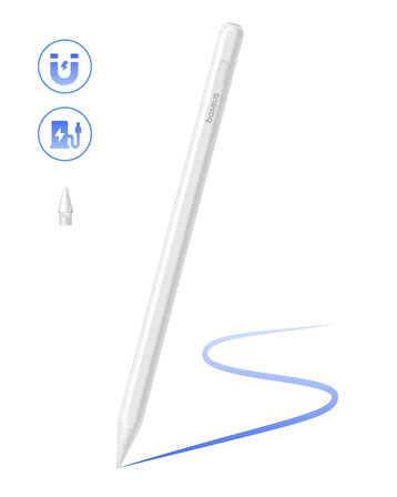 Baseus Active Stylus Smooth Writing 2 Serisi Kablosuz ve Kablolu şarj özellikli Tablet Kalemi