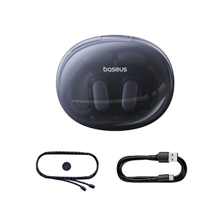 BASEUS Eli Sport 1 Open-Ear TWS Bluetooth Kablosuz Kulak İçi Kulaklık Siyah