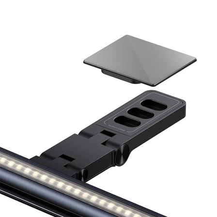 Baseus i-Wok 3 Manyetik Monitör Lambası BS-LT007 Siyah | Asimetrik Göz Koruyucu Ekran Işığı | USB-C | 270° Ayarlanabilir | 2700K-6000K