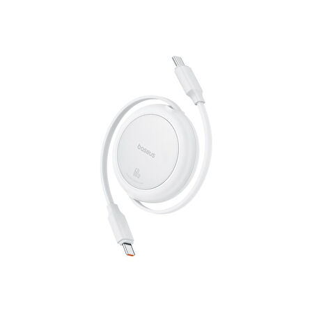 Baseus FREE2PULL Mini Charging Cable Usb-C To Usb-C 60W 1m Beyaz