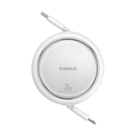 Baseus Free2Pull 20W USB-C to Lightning Kablo, Beyaz