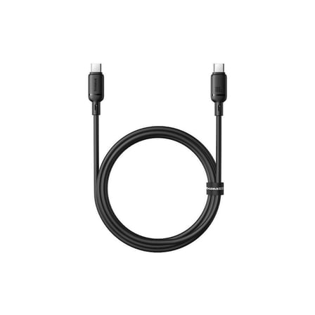 Baseus Silky Series Type-C To Type-C 100W Hızlı Şarj Kablosu 1m - Siyah