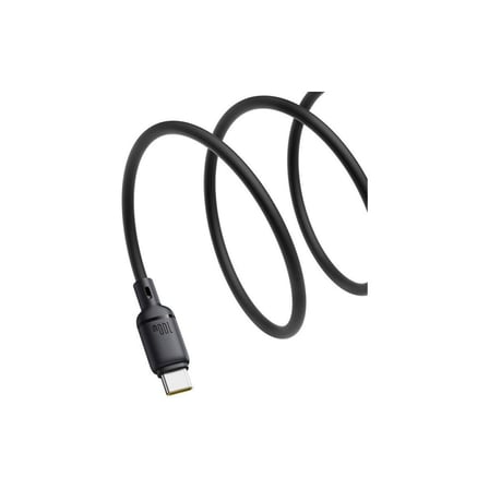 Baseus Silky Series Type-C To Type-C 100W Hızlı Şarj Kablosu 1m - Siyah
