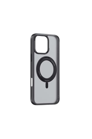 Baseus SkyRing Serisi 360° MagSafe Telefon Kılıfı Standlı iPhone 16 Pro - Siyah