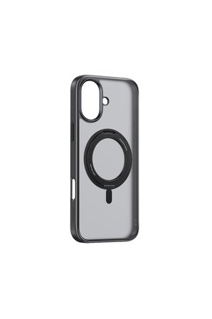 Baseus SkyRing Serisi 360° MagSafe Telefon Kılıfı Standlı iPhone 16 - Siyah