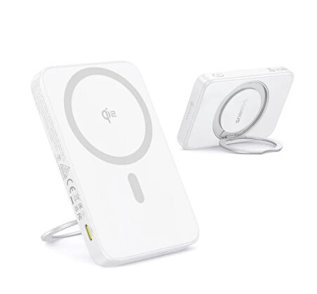 BASEUS PICOGO Qi2 MAGSAFE 20W5KmAh POWERBANK-BEYAZ