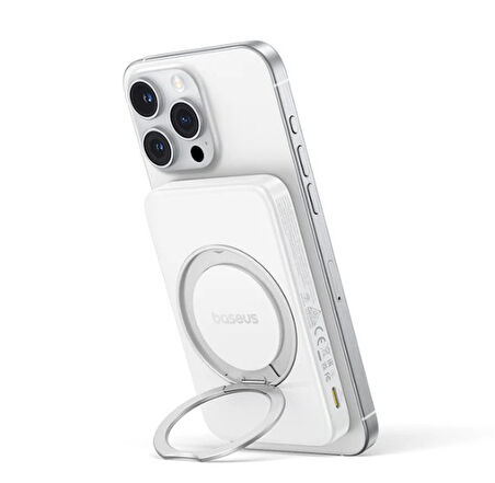 BASEUS PICOGO Qi2 MAGSAFE 20W5KmAh POWERBANK-BEYAZ