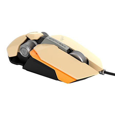 James Donkey 850R 12000DPI 8 Tuş PMW3360 Sensör RGB Optik Sarı Gaming Mouse