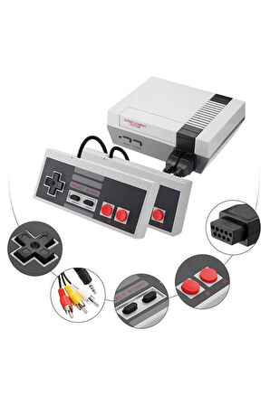 Retro Mini TV 8 Bit 620 Oyunlu Klasik Oyun Konsolu