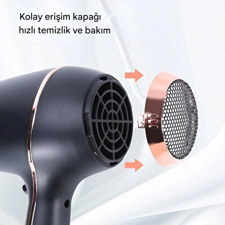 HYUNDAI Elektronik Fön Makinesi 1800 W Saç Kurutma Makinesi