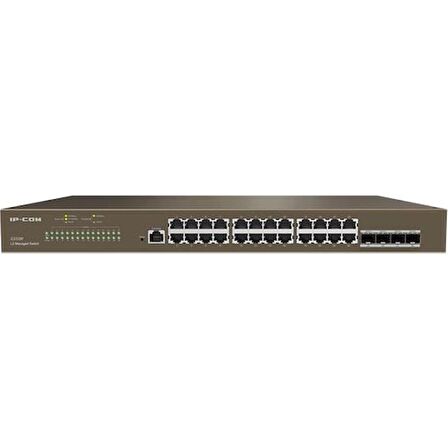 Ip-Com G3328F 24 Port Gıgabıt + 4X1GB Sfp Uplınk L2 Cloud Yönetilebilir Rackmount Swıtch