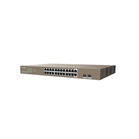 IP-COM G3326P-24-410W 24 PORT GIGABIT+ 2X1GB SFP UPLINK L2 YÖNETİLEBİLİR 370W POE RACKMOUNT SWITCH 