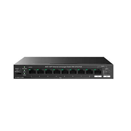 ONTECH - Ip-com Ip-g1110pf-8-120w 8 Port Gıgabıt + 1x1gb Rj45/sfp Port 120w 250 Metre Poe Swıtch