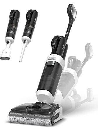 Tineco Floor One Switch S6 Stretch Kablosuz Akıllı Islak Kuru Elektrikli Süpürge, Zemin Temizleyici Paspas, 21KPA Güçlü Emiş, Çoklu Yüzey Için 5i1 Arada Süpürge