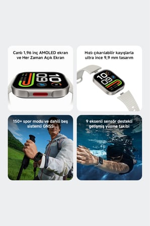 Xiaomi REDMI Watch 6 Lite Çelik Gri