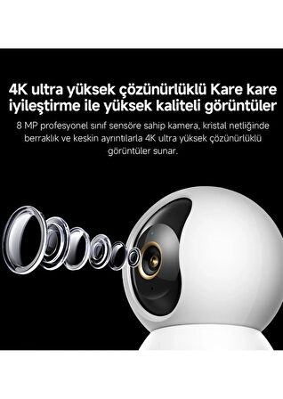 Xiaomi Smart Camera C701 4K Akıllı Güvenlik Kamerası (Xiaomi Türkiye Garantili)