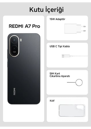 Xiaomi Redmi A7 Pro 4GB RAM 128GB, Siyah
