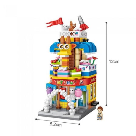 Loz 414 Parça Toy Shop Eği̇Ti̇Ci̇ Lego Mi̇Ni̇ Yapi Taşlari 1643