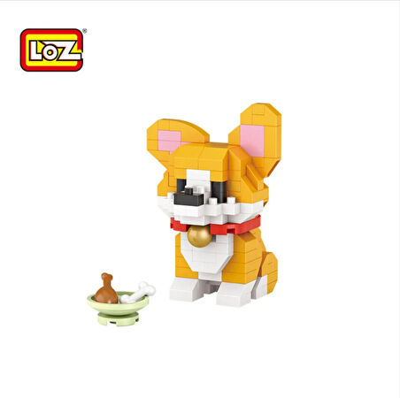 160 Parça Mikro Bloklar Corgi Köpek 10+ Yaş