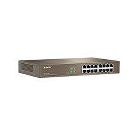 Tenda TEG1016D 16 Port 10-100-1000 Mbps Switch Çelik Kasa Rack Mount