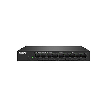 Tenda G0-8G-PoE 9 Port 8 Port Poe+ 10-100-1000 Switch Çelik Kasa POE Router