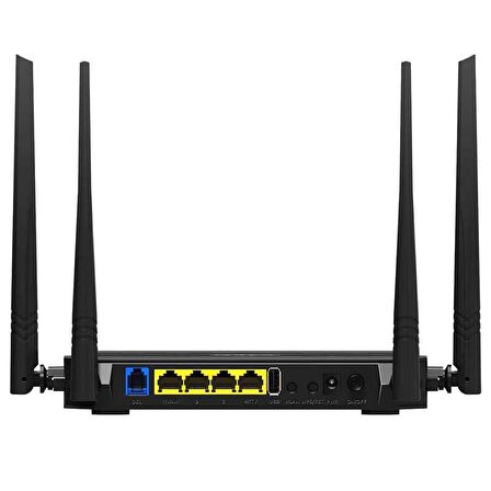 TENDA D305 4 PORT WiFi-N 300 MBPS ADSL2+ MODEM+USB